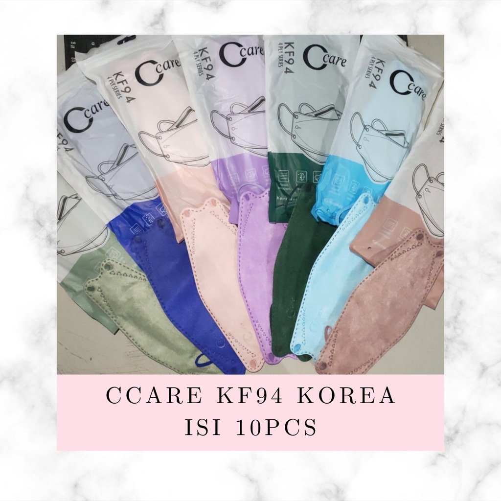 MASKER KF94 CCARE ISI 10PCS IZIN KEMENKES