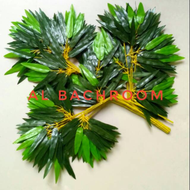 DAUN HIAS BAMBU KUNING 1LUSIN B8296 ARTIFICIAL