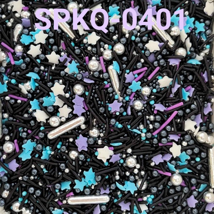 

SPKQ-0401 SPRINKLES TRIMIT SPRINKEL 250GR MESES HITAM MIX BINTANG STAR EKSKLUSIF