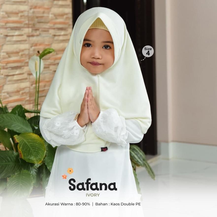 Model baru - Jilbab Anak Sekolah Safana - Size M - Warna 19 sd 35 Azkia Hijab 