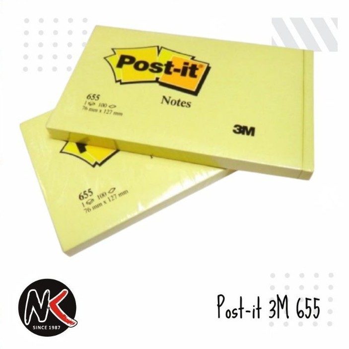 

Post-It / Sticky Note 3M 655 Yellow 73