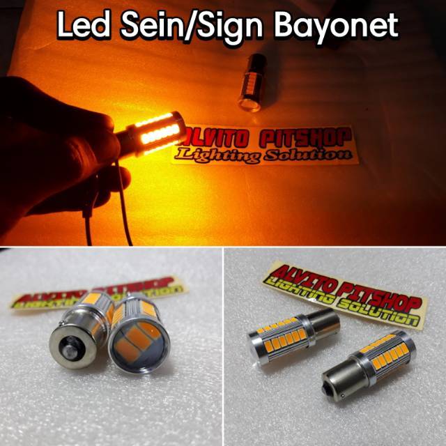 Lampu Sein Bayonet Kaki 1 - Lampu Led sein Mobil Motor