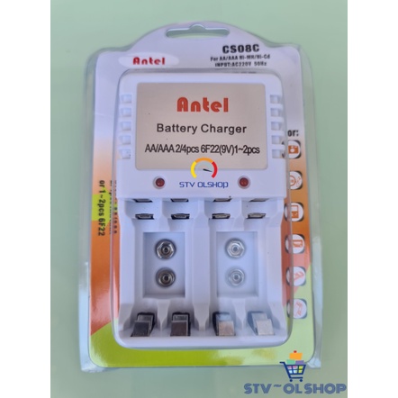 Charger Battery 4 Slot AA/AAA, 2 slot Kotak 9V Antel