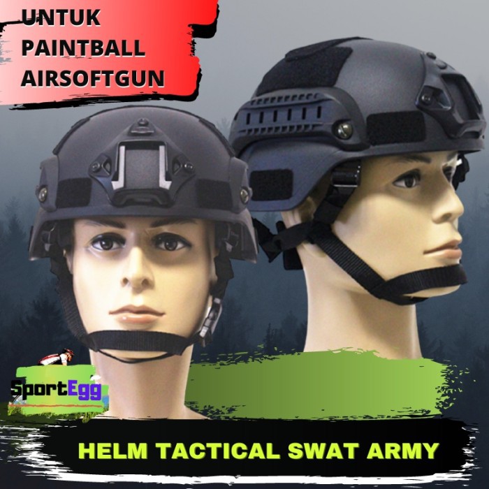 HELM TACTICAL ARMY TENTARA AIRSOFTGUN PAINTBALL SWAT