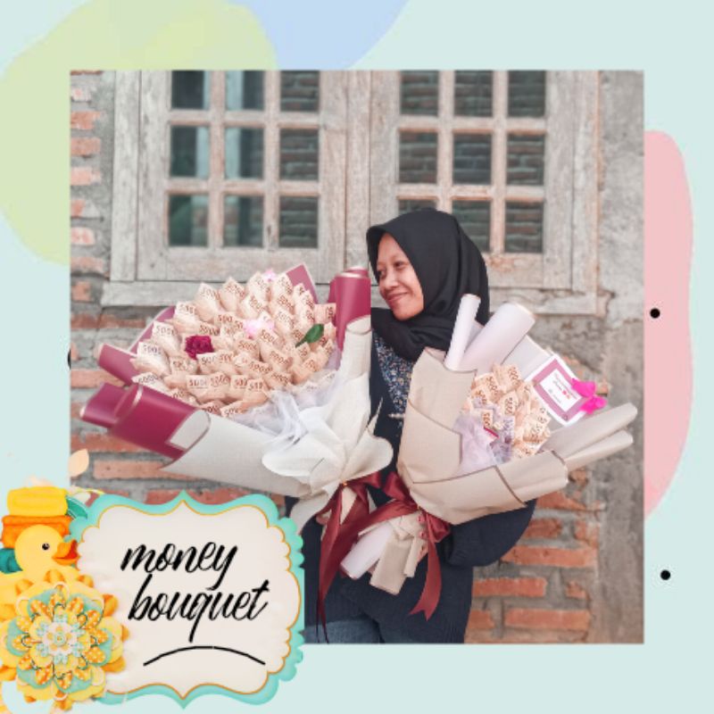 

Buket uang asli/buket hadiah