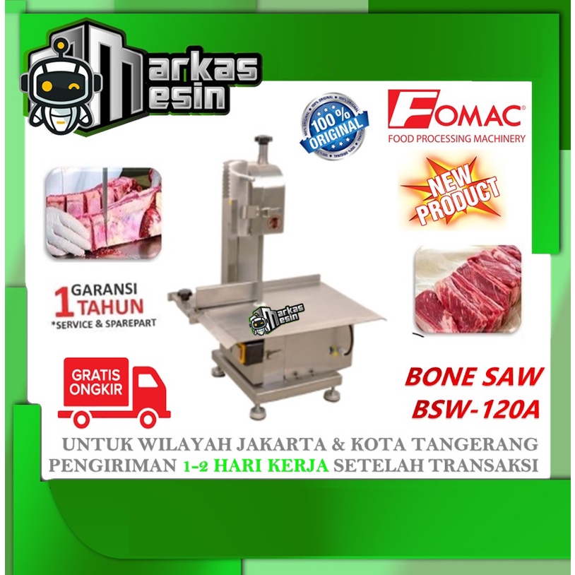 Mesin Pemotong Daging Beku / BONE SAW MACHINE FOMAC BSW-120A