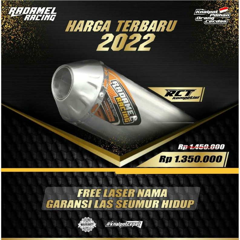 KNALPOT RADAMEL Type RCT KOMPETISI for KLX/CRF