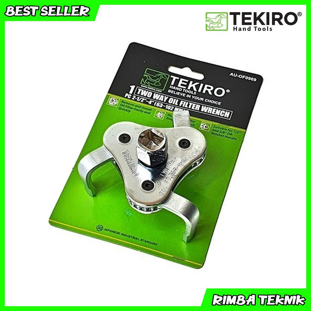 Tekiro Kunci Filter Oil / Saringan Oli 2 Arah - 2 Way Oil Filter 63 - 102 mm 1/2 Dr Socket