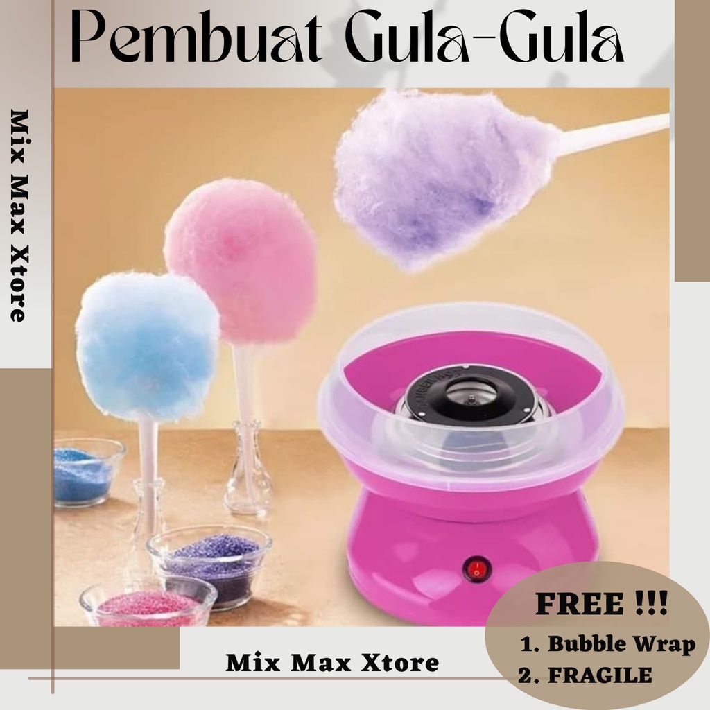 ANIMORE Mesin Pembuat Gula-Gula Kapas Cotton Candy - Blue