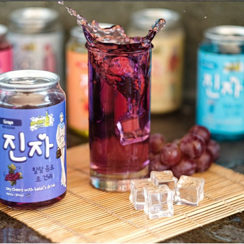 

JINJJAH // SPARKLING WATER 100% NON ALKOHOL // GRAPE