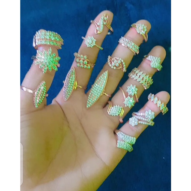 Cincin Replika Berlian Swarovski Tidak Luntur/Permata Swarovski/Cincin Wanita