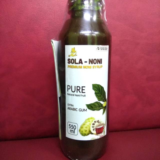 

solanoni 100% pure natural noni extra gum arabian 550ml harga termurah