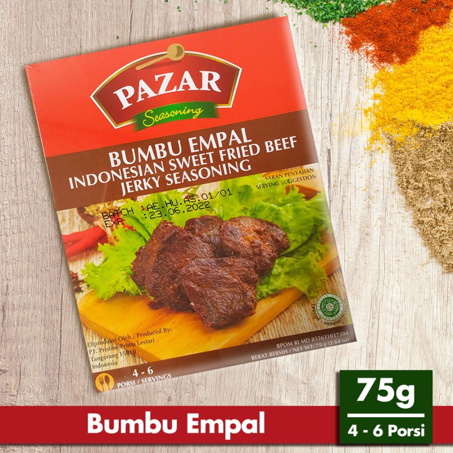 

PAZAR BUMBU EMPAL - Bumbu Masak Instan Box 75g
