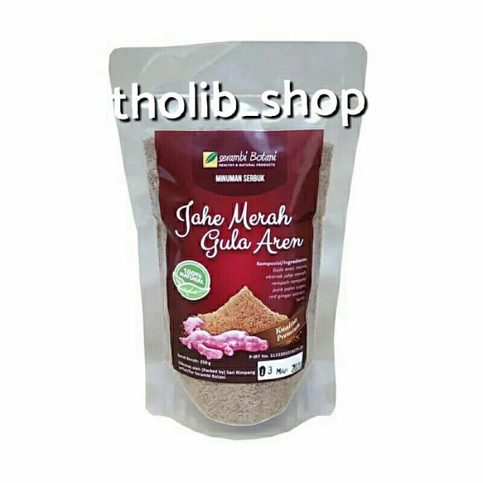 

serambi botani minuman serbuk jahe merah gula aren 250 gr