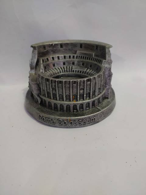 (BISA COD) MINIATUR ROME COLOSSEUM DARI FIBERGLASS UKURAN 12 CM - PAJANGAN DEKORASI RUMAH MURAH