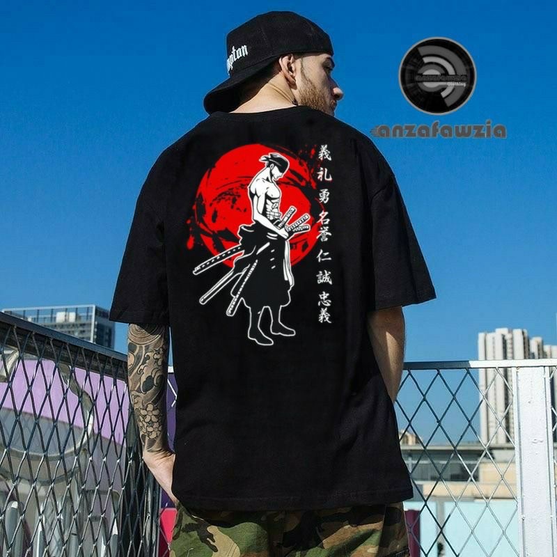 KAOS SAMURAI JEPANG HYPESAMA GEISHA ZORO DISTRO MURAH