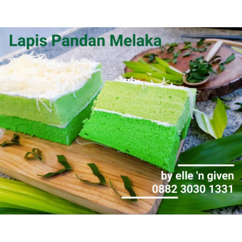 

lapis kukus surabaya pandan melaka (gula merah) oleh oleh khas surabaya kue idul fitri lebaran natal