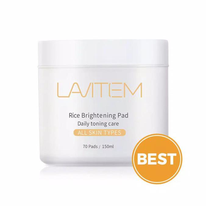Lavitem Rice Brightening Pad | Toner | Isi 70 Pads