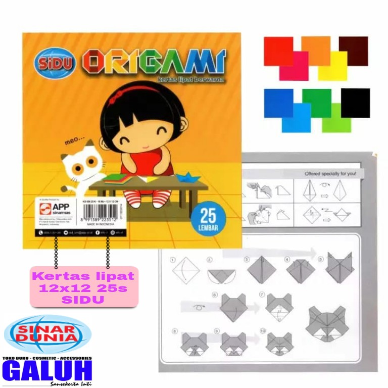 

Kertas Lipat Origami 12x12 25 Lembar SIDU