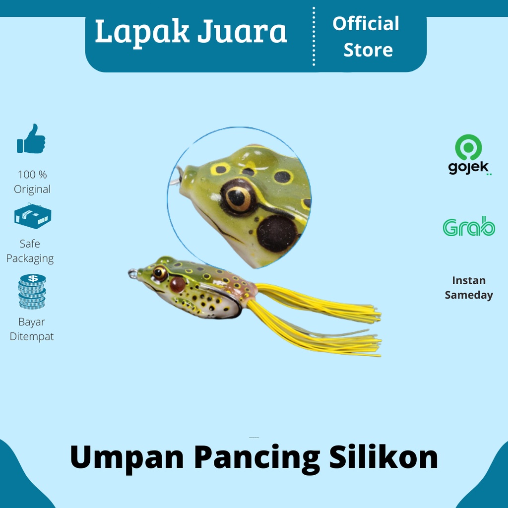 Umpan Pancing | Umpan Pancing Laut | Umpan Pancing Silikon | Umpan Pancing Silikon Bentuk Kodok