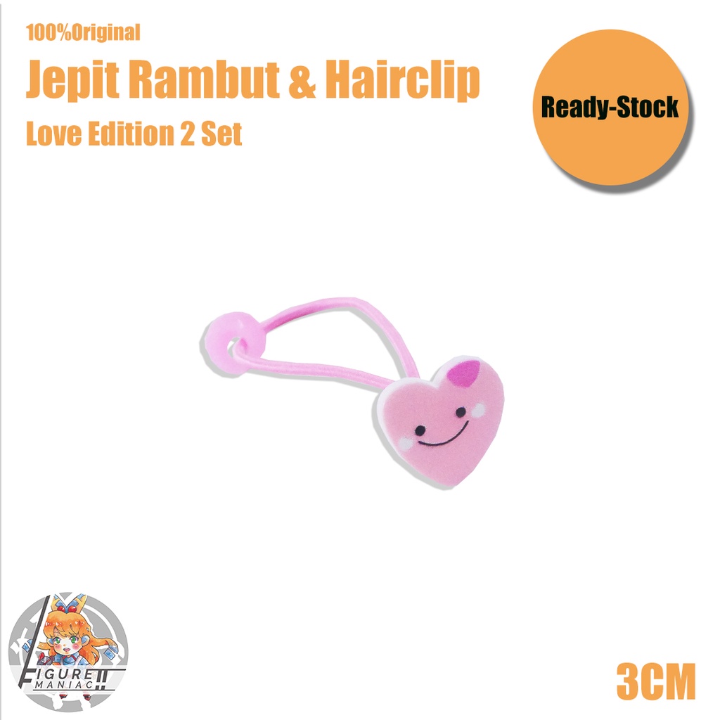 Jepit &amp; Kuncir Rambut Anak - Fruity Edition 3 Cm isi 4 Pcs