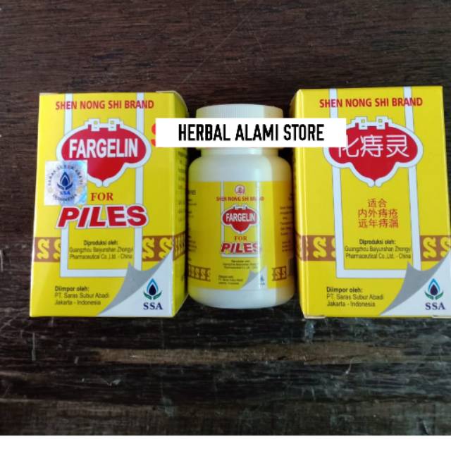Fargelin ; protusir piles , obat wasir / ambien