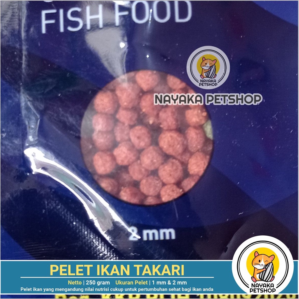 Makanan Ikan Takari 250 gr Pelet Pakan Ikan Hias Fish Food