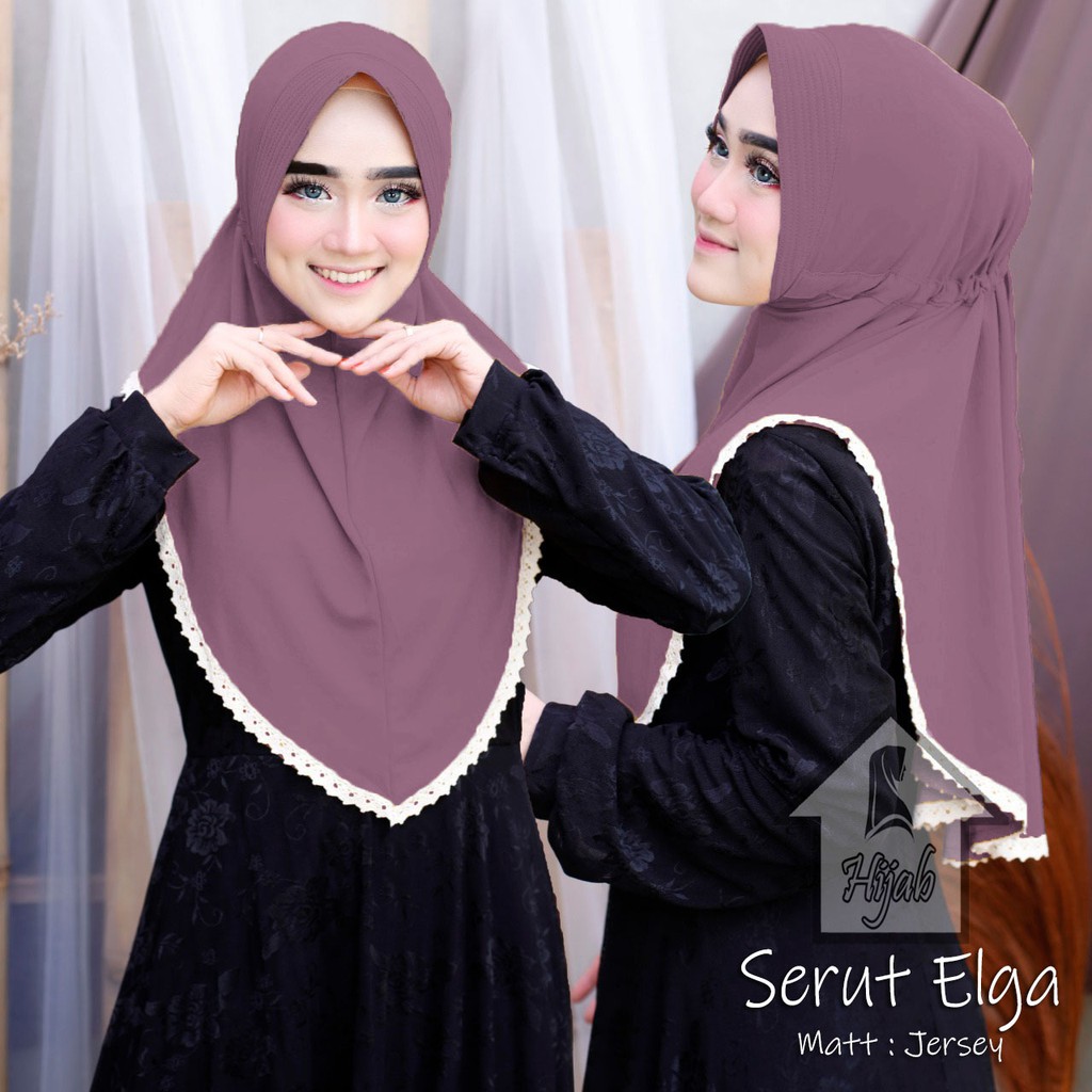 JILBAB INSTAN JERSEY TERBARU HIJAB BERGO SERUT ELGA KERUDUNG INSTAN BERGO TERMURAH RUMAH HIJA'B-Lavender