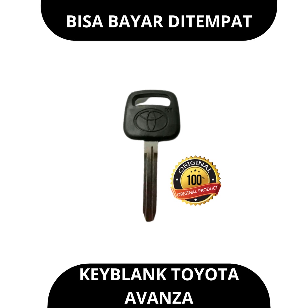 Bahan Kunci Duplikat Mobil Toyota Avanza karet / Keyblank Mobil Toyota Avanza