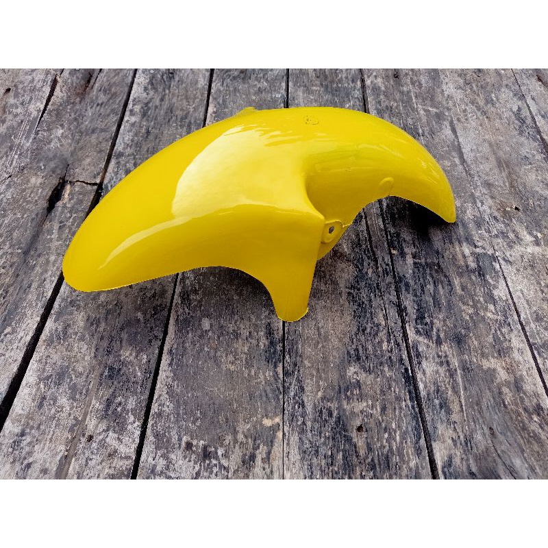 slebor depan ninja 150 rr krr warna cat kuning bahan tebal kualitas bagus