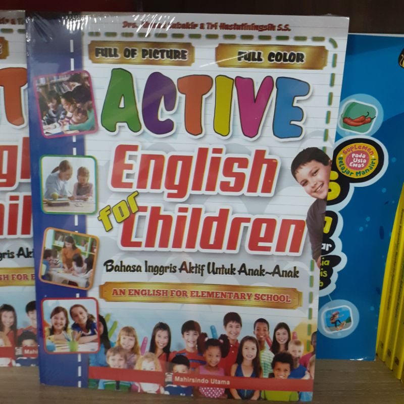 BUKU KAMUS  BELAJAR BAHASA INGGRIS ACTIVE ENGLISH FOR CHILDREN UNTUK PEMULA OLEH SUBAKIR