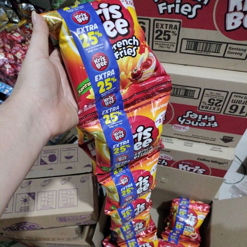

kentang goreng makanan ringan kris bee