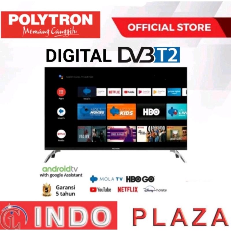 TV POLYTRON 40 / 39 INCH SMART DIGITAL PLD-40AG9953 (Khusus Medan)