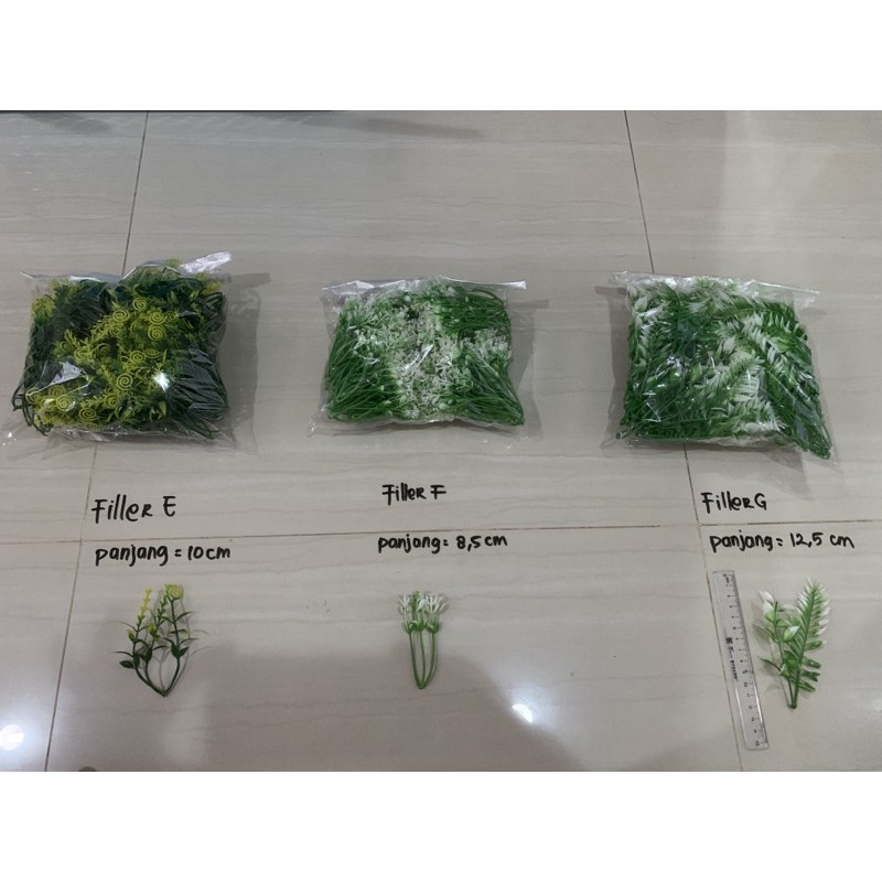 Filler bunga palsu 1 pak isi 100 pcs. Hiasan bunga. Pemanis bunga-5