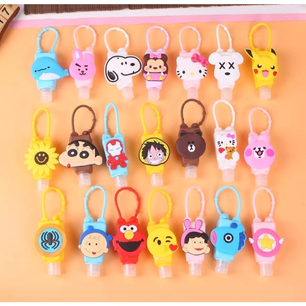 Botol Hand Sanitizer Karakter Full Isi 30 ML/ Gantungan Tas / Sudah Terisi 30 ML