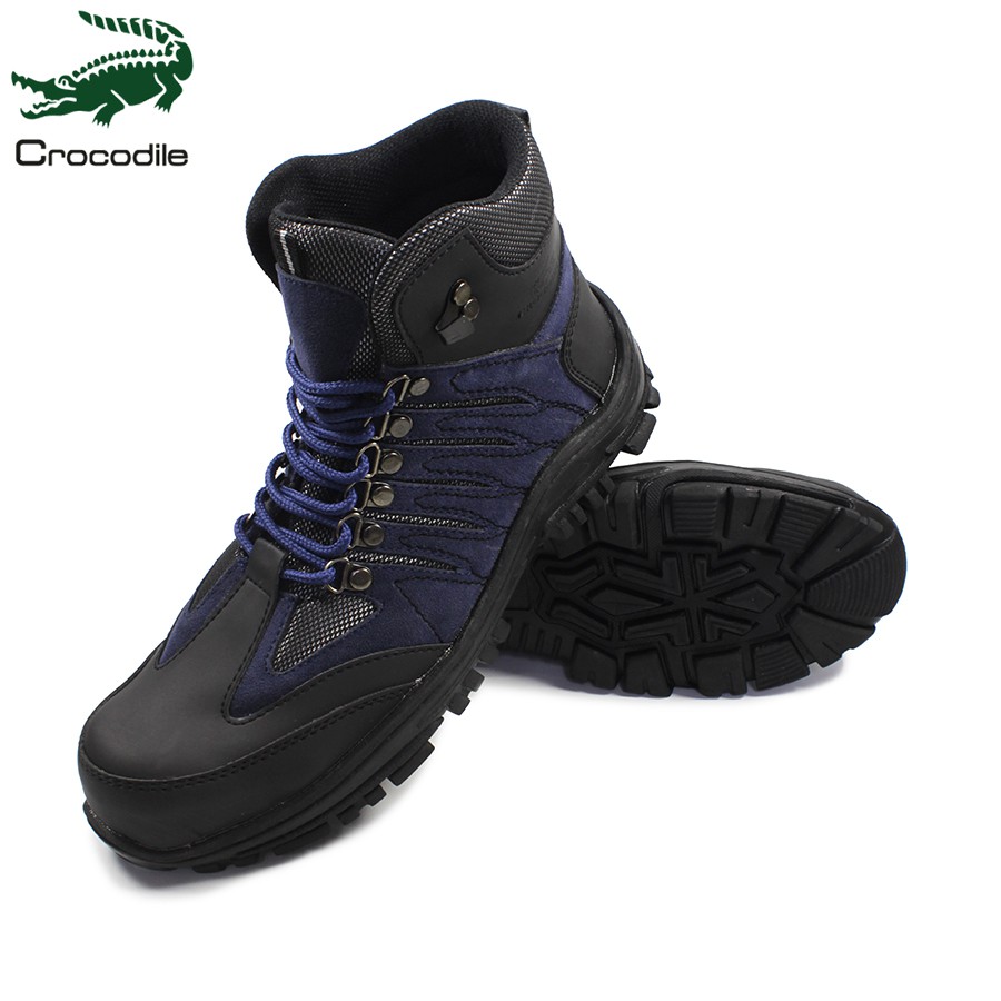 Sepatu Crocodile Hauler Navy Boots Safety Working Kerja Lapangan Proyek Boot Pria Terlaris