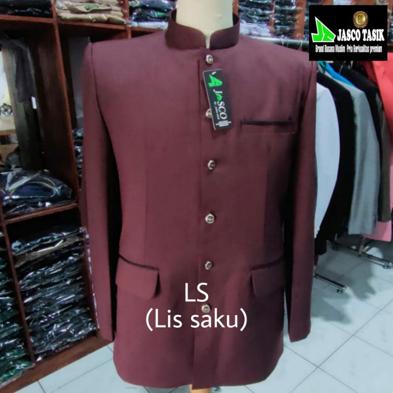 Jasko polos pake Lis terbaru varian warna by jasco Tasik brand busana muslim pria berkualitas