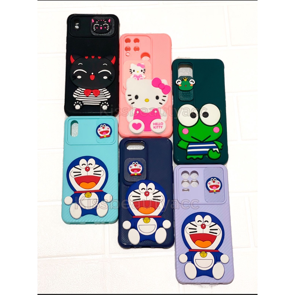 SOFTCASE BONEKA DISNEY+CAMERA SLIDE PROTECTOR REDMI 9A/ 9C/ NOTE 8/ NOTE 8 PRO/ NOTE 9/ NOTE 10 5G/ 