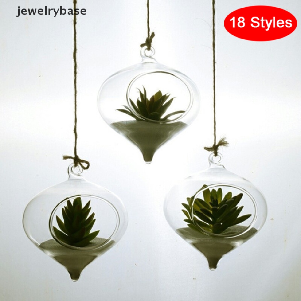 [Base] Hanging Transparent Ball Glass Flower Planter Vase Terrarium Landscape Container Boutique