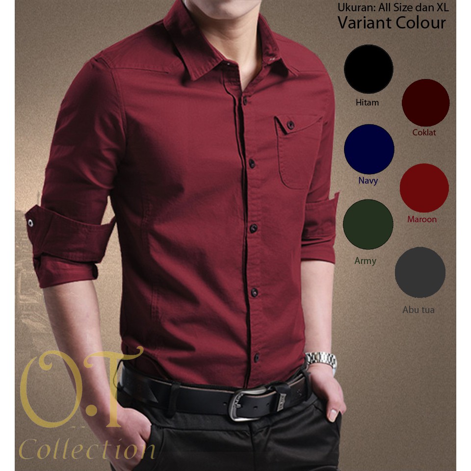 [Kemeja Miller variasi warna] merk OT Collection