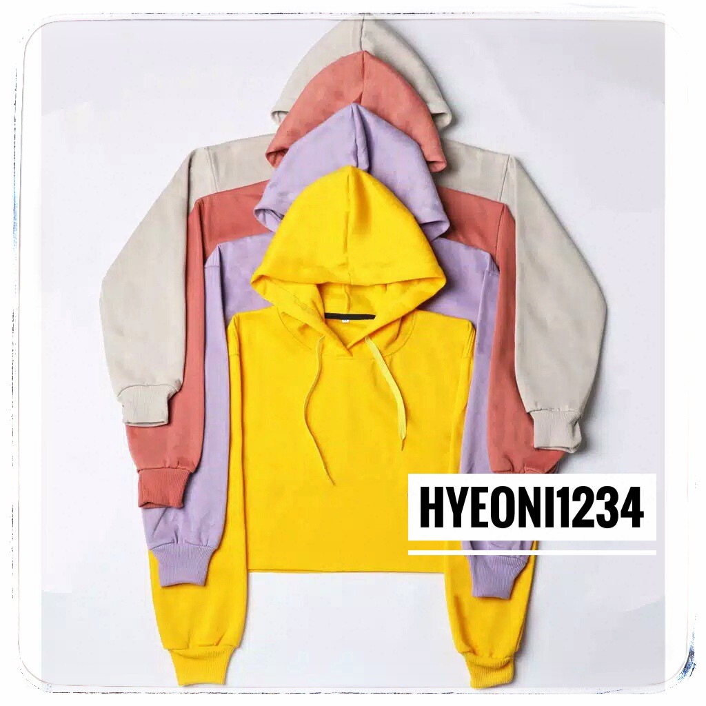 HYEONI CROP HOODIE POLOS