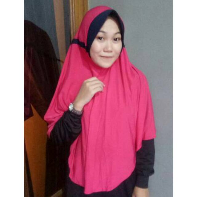 jilbab jersey SERUT KOMBINASI JUMBO