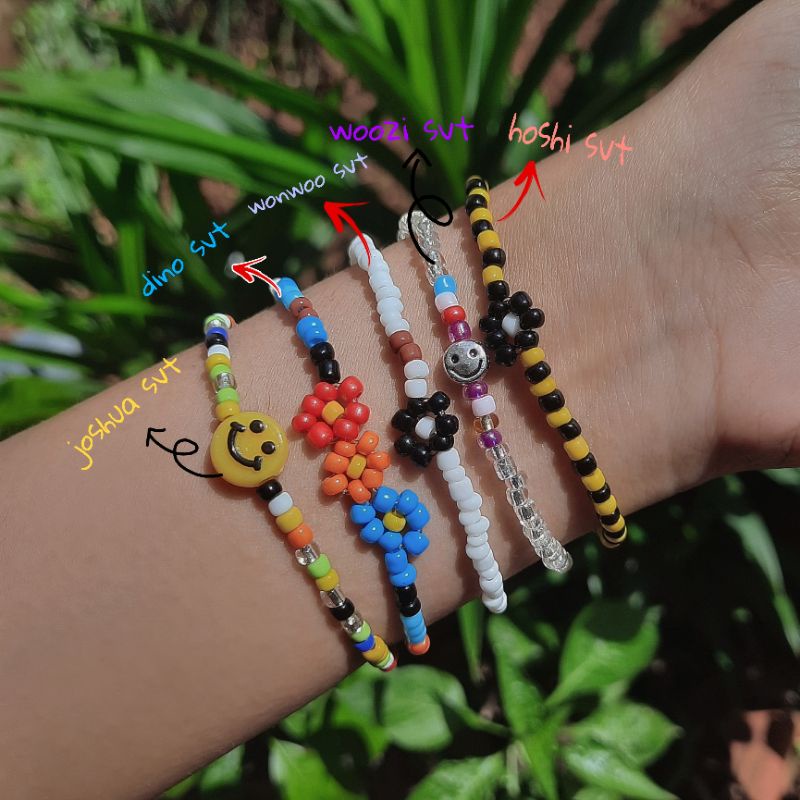 Beads bracelet | Gelang Manik | Gelang KPOP | Gelang Seventeen | Joshua | Dino | Wonwoo | Woozi | Ho