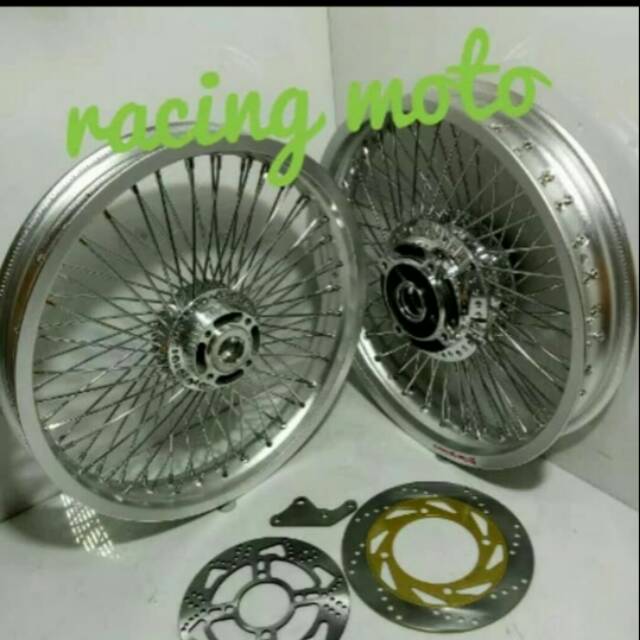 PAKET VELG  MOTOR NINJA  RR R RING 17X215 250  FREE CAKRAM 