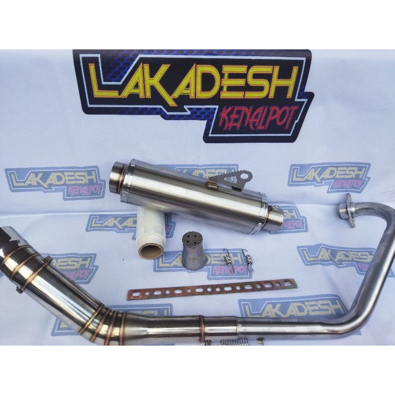 KNALPOT POLOS FFA (INLET 50) FU SONIC TIGER VIXION CBR MEGAPRO SCORPIO BYSON VERZA GL XABRE MX DLL