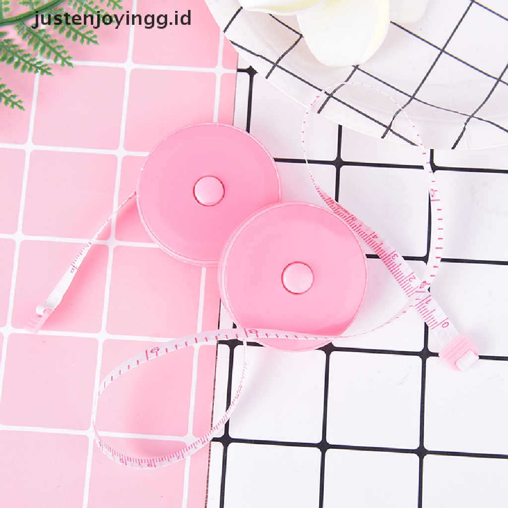 // justenjoyingg.id // retractable body measuring ruler sewing cloth tailor tape measure soft  ~