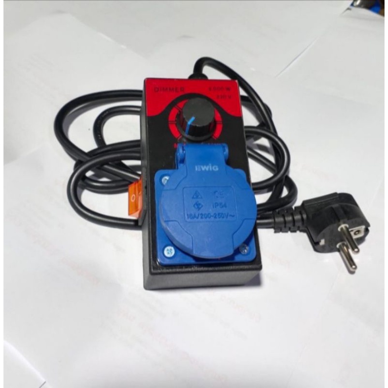 SCR DIMER MERAH 2000 WATT PENGATUR KECEPATAN DINAMO BOR GRINDRA