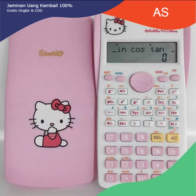 

Murah Kalkulator Scientific Hello kitty fx 350 ms . Kalkulator ilmiah Hello kitty .