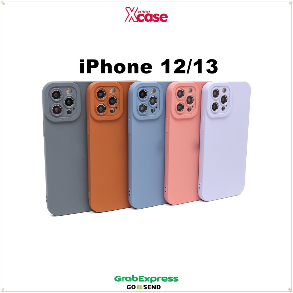 Casing iPhone 7 8 SE 7+ 8+ X XR XS 11 12 13 MINI PRO MAX Silicone Matte Edge ProCamera Case (4)