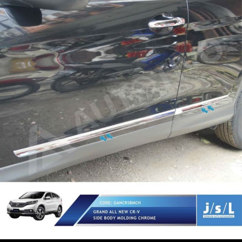 list body samping grand CRV/ side body molding chrome jsl